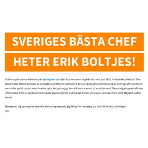 Sveriges bästa chef - Siri Andersson